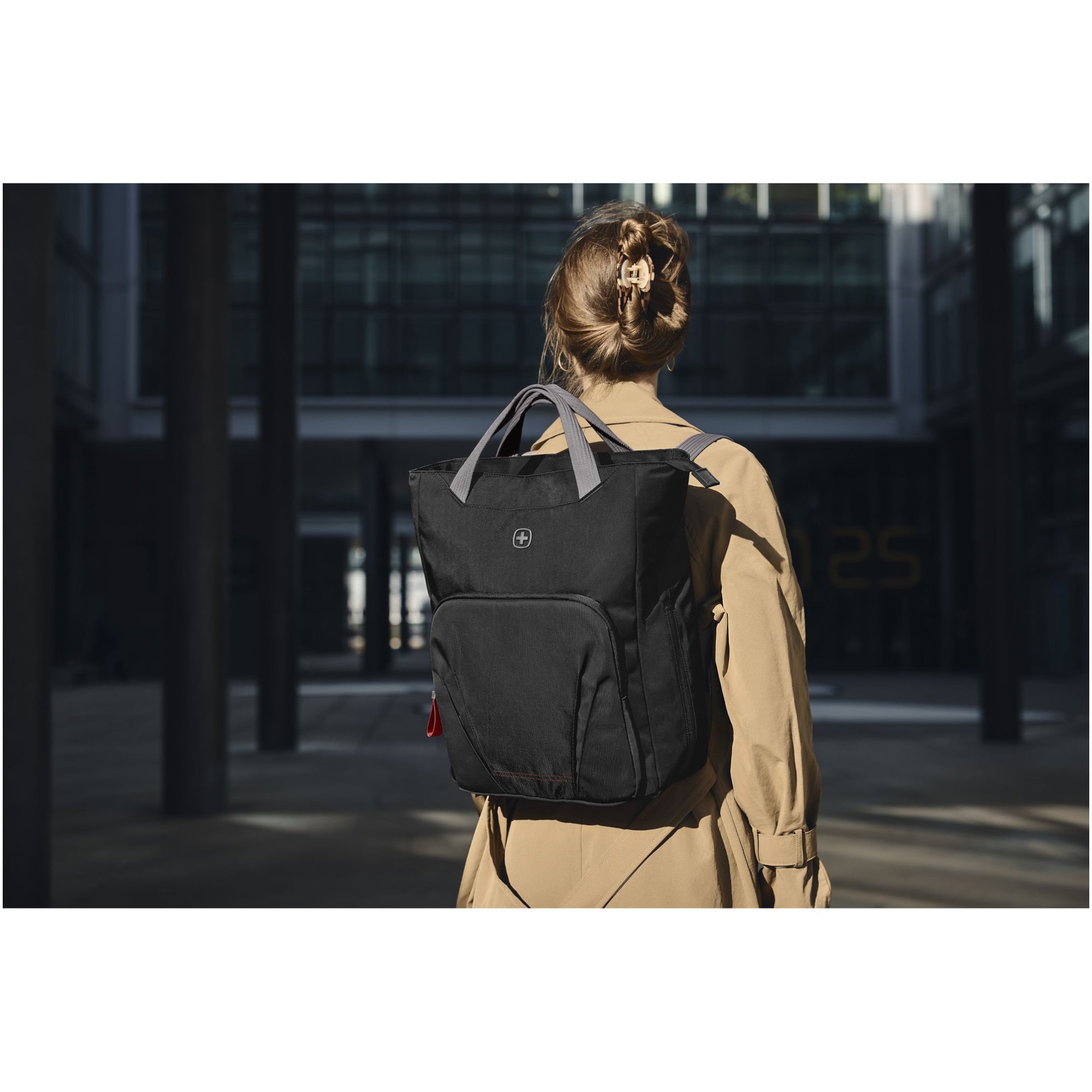 Geanta laptop Wenger, 15.6'', buzunar tableta, Negru