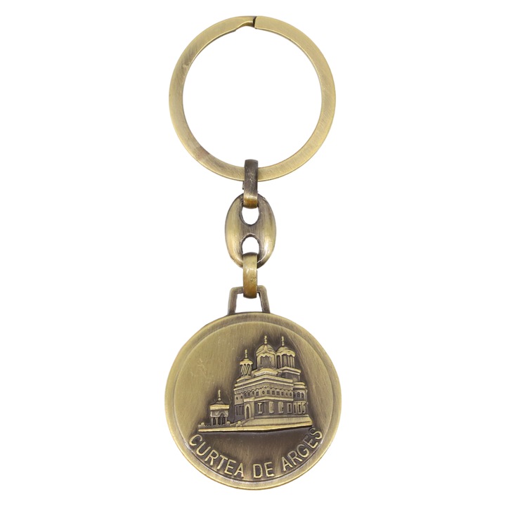 Ключодържател, Curtea de Arges, Румъния, NO940, 3,3 см, Златист