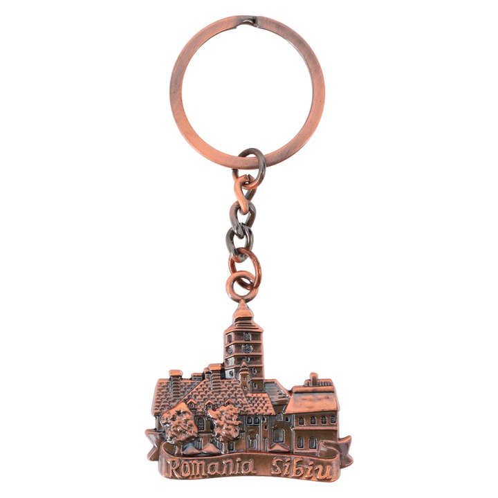 Ключодържател, Sibiu, Румъния, NO591, 4,2 см, кафяв