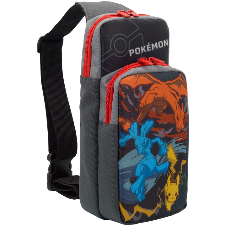 Раница Hori Adventure Pack Charizard Lucario Pikachu Nintendo Switch