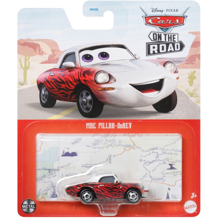 Количка Disney Cars 3 - Mae Pillar-DoRev, Мащаб 1:55