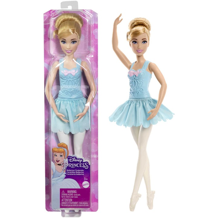 Papusa Disney Princess - Cenusareasa, balerina, 29 cm