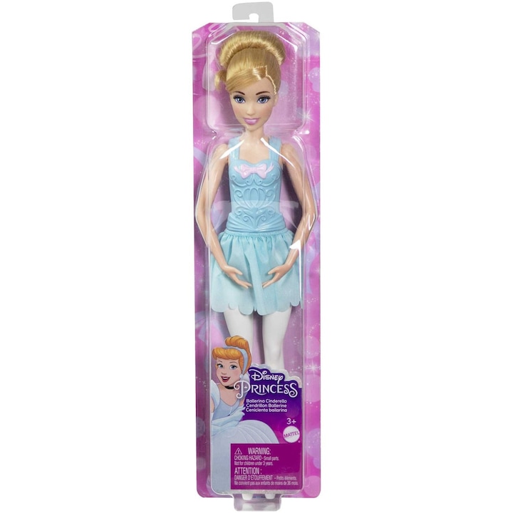 Papusa Disney Princess - Cenusareasa, balerina, 29 cm