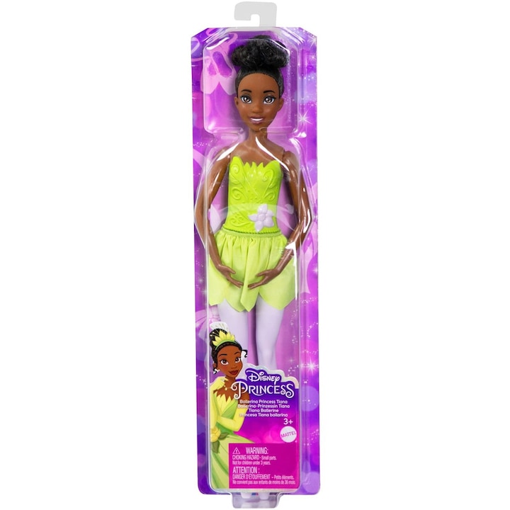 Papusa Disney Princess - Printesa Tiana, balerina, 29 cm