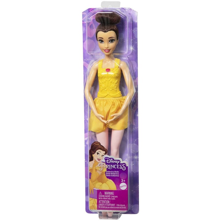 Papusa Disney Princess - Printesa Belle, balerina, 29 cm