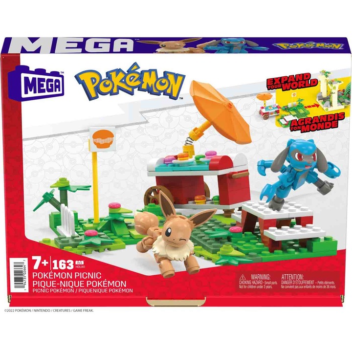 Pokemon Mega Construx építőkészlet - Pokemon Picnic, 163 db