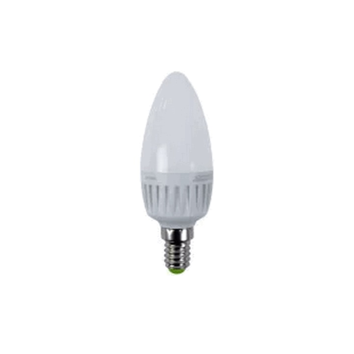 Bec LED, forma de lumanare, reglabil 230 V, 50 Hz, 6 W, 2700 K, E14,450 lm, 250°, Tracon Electric
