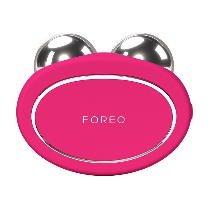 Aparat avansat de tonifiere faciala completa FOREO BEAR™ 2, cu microcurenti cu 4 tipuri de microcurenti si 10 intensitati, Fuchsia