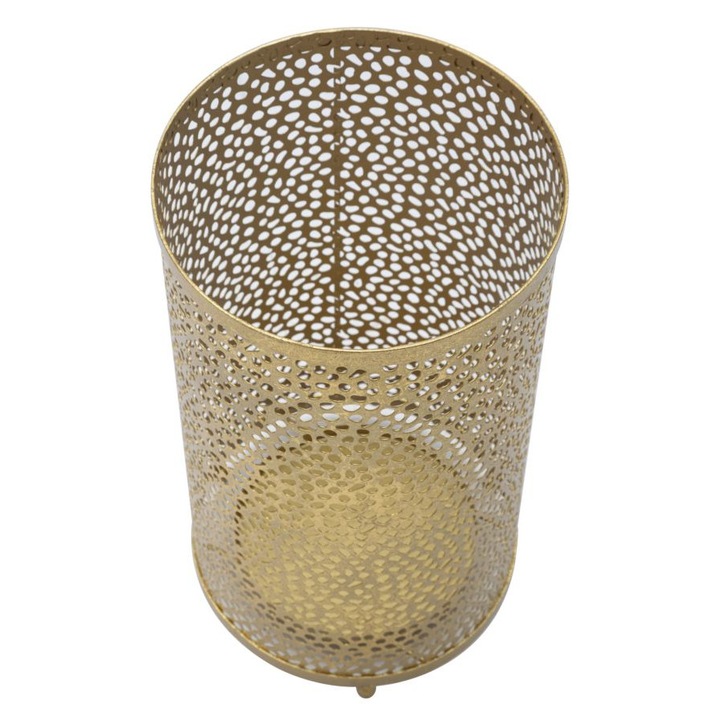 Suport Umbrele Mauro Ferretti Holes Glam Ø 24X43 cm, Auriu