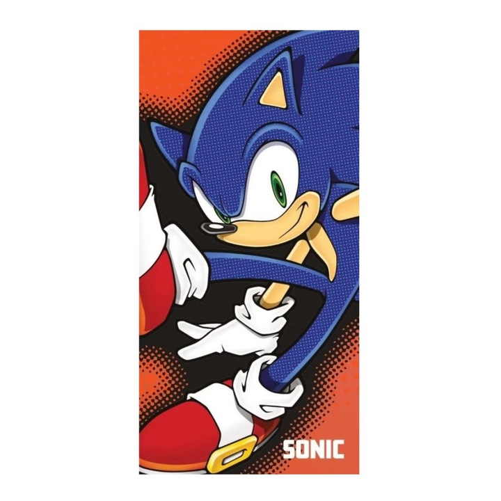 Sonic the hedgehog хавлиена кърпа за баня 70x140см