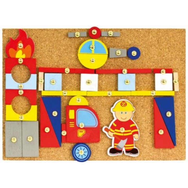 Bino Toys занитваща играчка за развиване на умения пожарникар (82197) (82197)