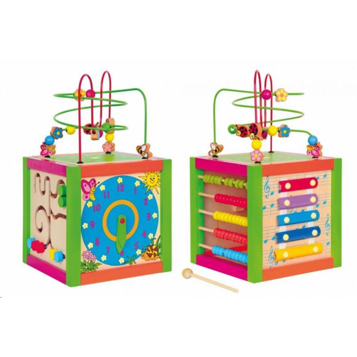 Woodyland Oktató fakocka golyóvezetővel (90837) (90837)