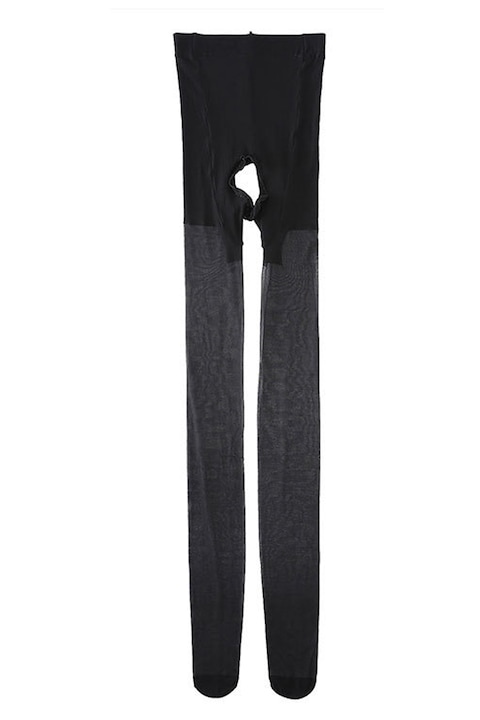 Ciorap dama, Rochena, Lycra, talie inalta, decupaje, ST203, Negru, L-XL INTL