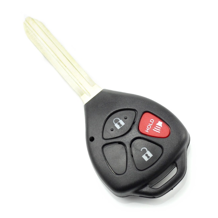 Carcasa Cheie 2+1 Butoane Cu Buton Rosu Panica (Fara Logo) EV1590