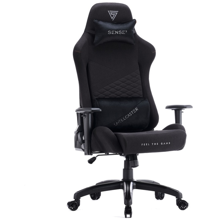 Геймърски стол SENSE7 Spellcaster Senshi Edition XL размер, текстил, 160 кг, черен