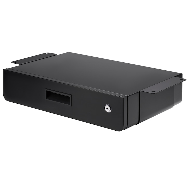 Ergonomikus íróasztalfiók Maclean MC-461, kulccsal, 5 kg, fekete