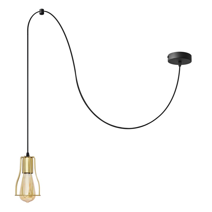 Lustra, HELAM, E27, Metal, Auriu