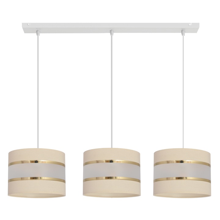 Висулка, Хелам, Метал, E27, Бяло