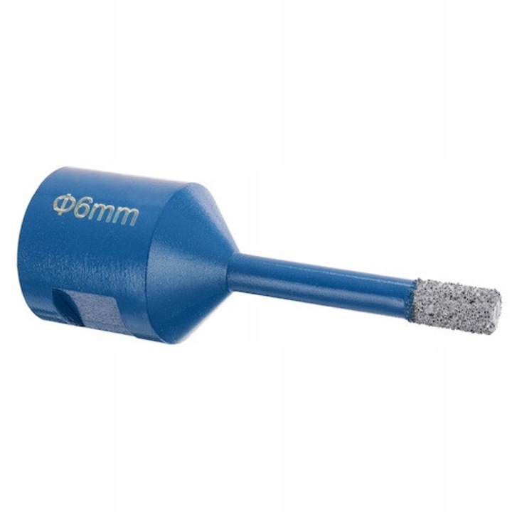 Set freza diamantata 6mm MTA pentru gresie, ceramica, granit, marmura, multicolor, cu adaptor M14 si cutie