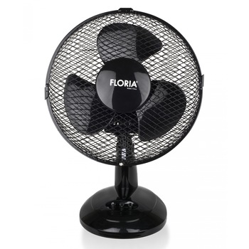 Ventilator de birou Floria ZLN-1211, Diametru 26 cm, Putere 25 W, 2 trepte de viteza, Functie oscilare Ventilator de birou Floria ZLN-1211, Diametru 26 cm, Putere 25 W, 2 trepte de viteza, Functie oscilare