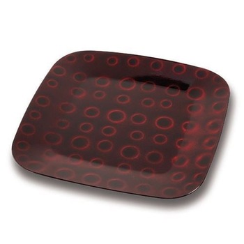 Platou decorativ Nava, diametru 32 cm, rosu inchis Platou decorativ Nava, diametru 32 cm, rosu inchis