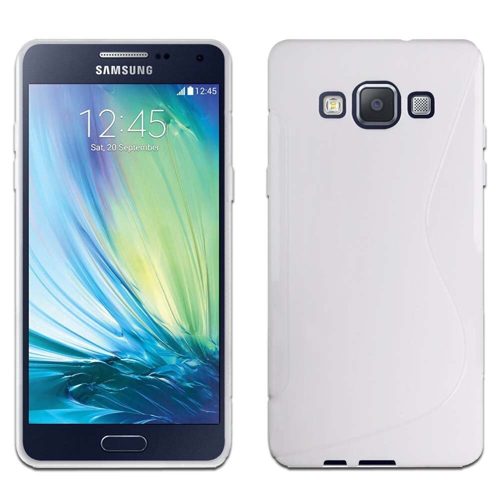 Carcasa Husa de protectie Samsung Galaxy A7 A700 2015 S-line, White