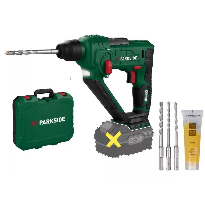Перфоратор PABH 20-Li D4,20 V, 1J, 5000 BPM, включени аксесоари, без батерия и зарядно
