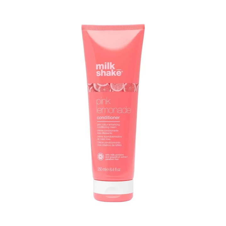 Balsam cu pigment roz, Milk Shake, Pink Lemonade Conditioner, 250ml