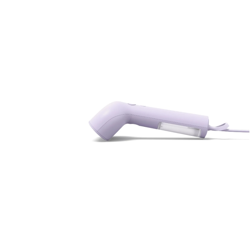 Aparat de calcat vertical cu aburi Steamery Stockholm, Cirrus X, capacitate rezervor 85 ml, filtru anti-calcar, incalzire rapida, eficient pentru toate tipurile de materiale, reduce mirosurile neplacute, ideal pentru calatorii, lila