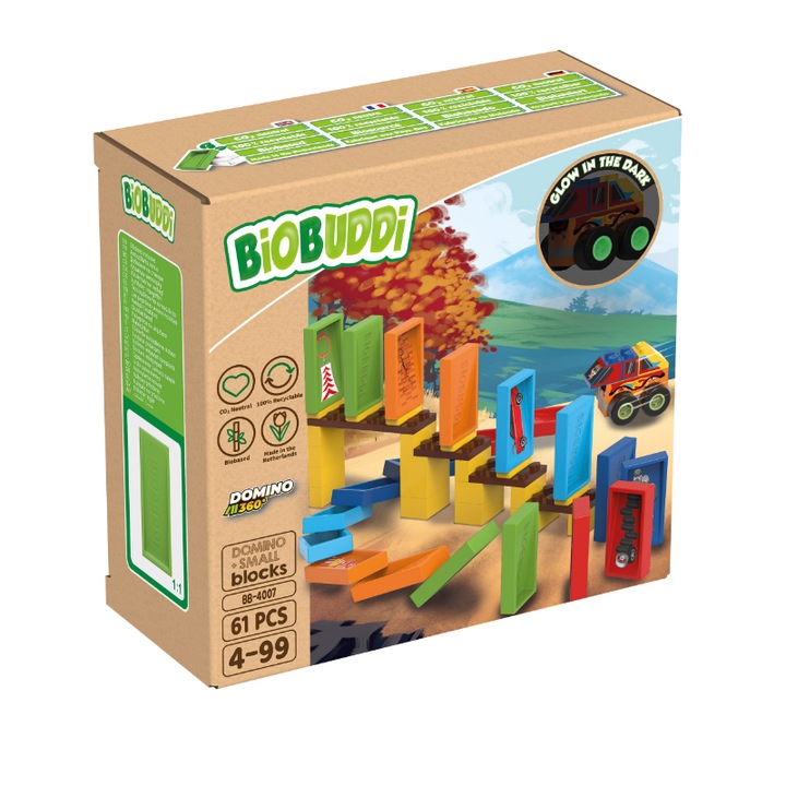 BiOBUDDi BB-4007 био строителна играчка Домино мост