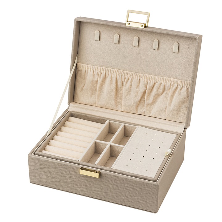 Кутия за бижута Rossi, WA13906, Сива