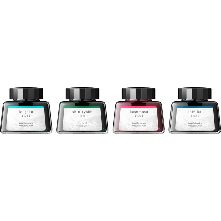 Set 4 Calimari Pilot Iroshizuku Shokou Dawn, 4 x 30 ml