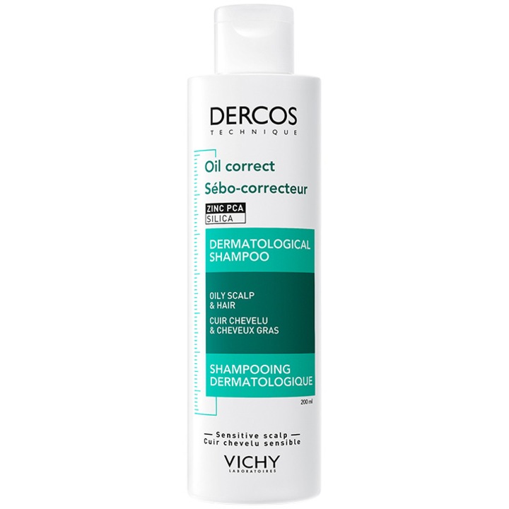 Vichy Dercos faggyújavító kezelés sampon, faggyús fejbőrre, 200ml