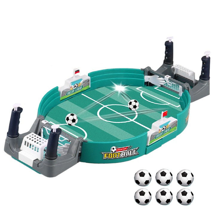 Jucarie interactiva, mini fotbal de masa, S&Z, 6 Bile, Potrivit pentru copii adulti petrecerea de aniversare de Craciun, Multicolor