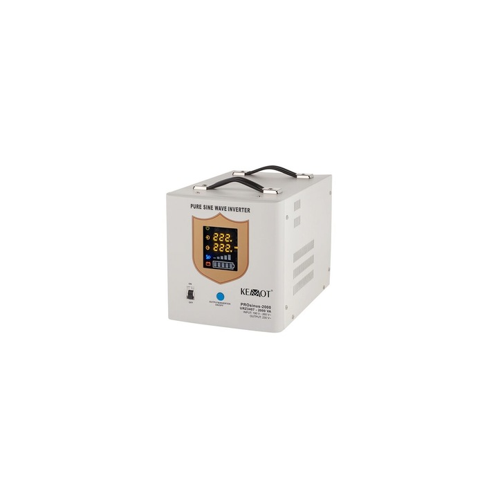 UPS термоелектрически централи 2000VA/1200W, 12V, чиста синусоида, Бял