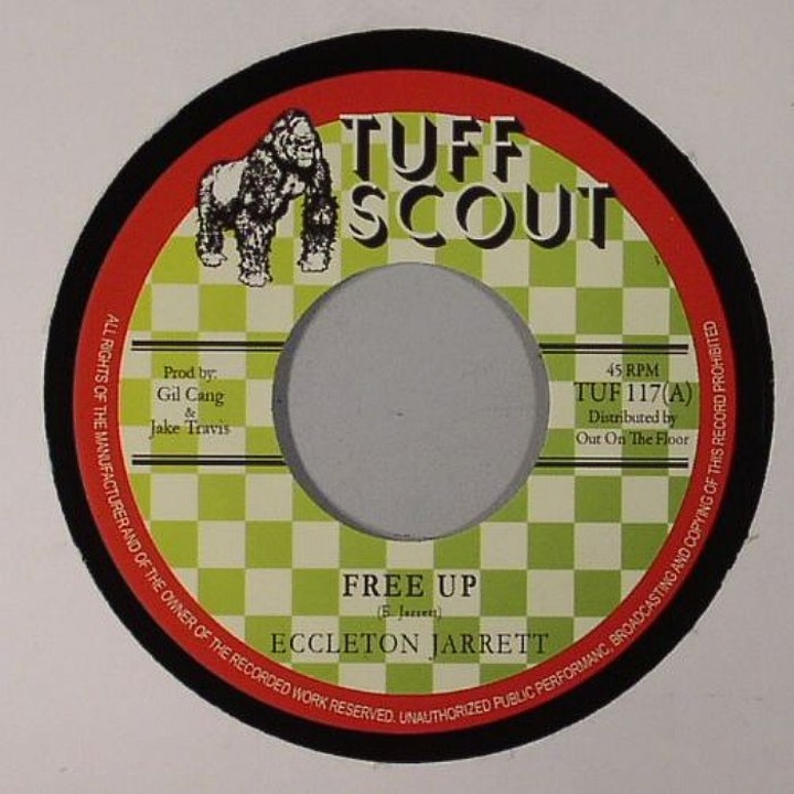 Eccleton JARRETT/TUFF SCOUT ALL STARS - Free Up, lemezkiadó Tuff Scout, 7", Cat No TUF 117, megjelenés: augusztus 16-12, zenei műfaj gyökerek / One Drop / Lovers rock, címkék nélkül