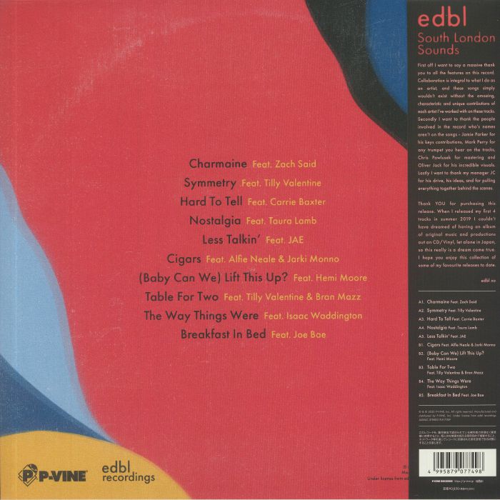 新品 edbl / South London Sounds LP レコード 91IkUMjZfeL._UF1000,1000_QL80_.jpg