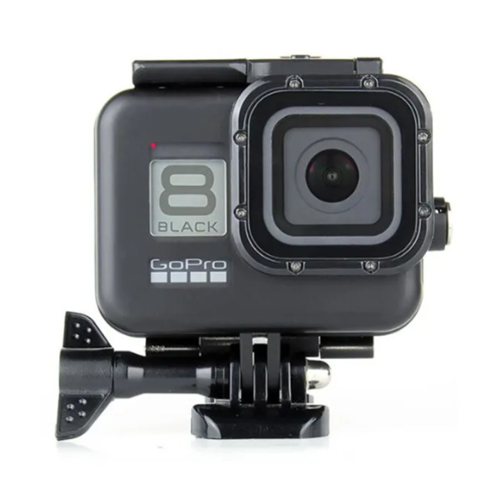 Водоустойчив калъф за GoPro Hero 8 Hero 8 Black / удароустойчив / Черен