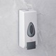 Dispenser Mercaton pentru Sapun Lichid sau Dezinfectant, Plastic, Montare pe Perete, 350 ML, 70 x 70 x 190 mm, Alb