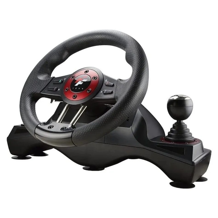 FlashFire Force Wheel gaming kormánykerék, Fekete-piros