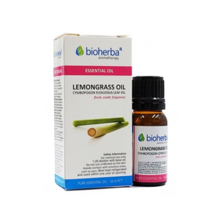 Ulei esential Lemongrass, Bioherba, 10 ml