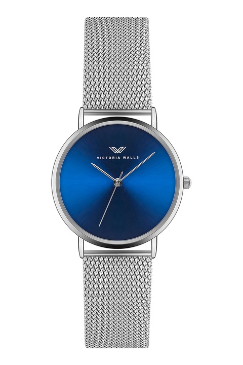 Victoria Walls, Кварцов часовник с лого на циферблата, Сребрист
