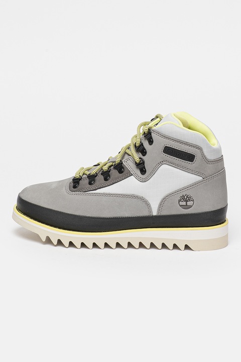 Timberland, Ghete cu sireturi pentru drumetii Vibram, Gri cenusiu, 44.5