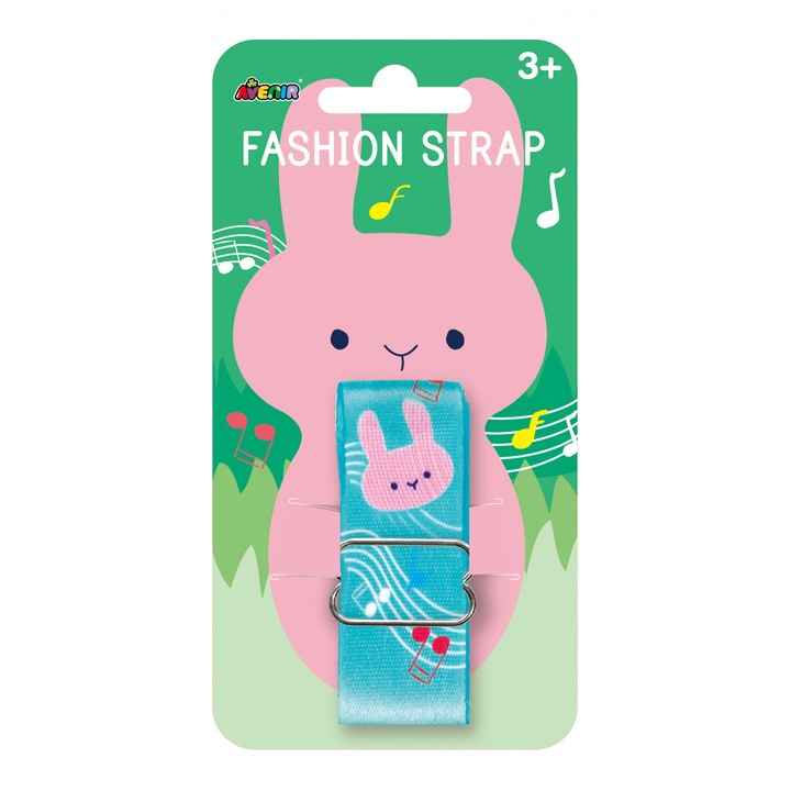 Каишка за аксесоари Avenir, Регулируема, Музикално зайче, Текстил, 3 години+