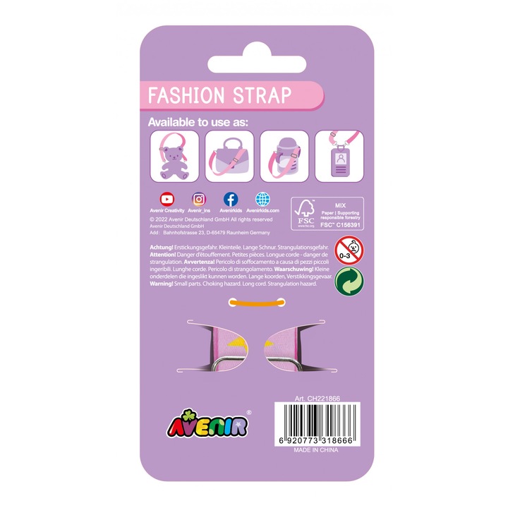 Bretea Fashion ajustabila pentru accesorii - Mielusel somnoros