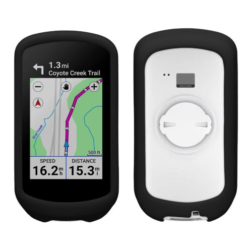 Husa GPS Kwmobile pentru Garmin Edge Explore 2, Negru, Silicon