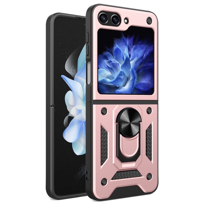 Калъф Hybrid Armor CamShield, съвместим със Samsung Galaxy Z Flip 5 Pink