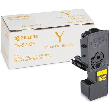 Toner original TK-5230Y Yellow, 2200 pagini, pentru imprimante Kyocera Ecosys M5521cdw, Kyocera Ecosys M5521cdn, Kyocera Ecosys P5021cdw, Kyocera Ecosys P5021cdn Toner original TK-5230Y Yellow, 2200 pagini, pentru imprimante Kyocera Ecosys M5521cdw, Kyocera Ecosys M5521cdn, Kyocera Ecosys P5021cdw, Kyocera Ecosys P5021cdn