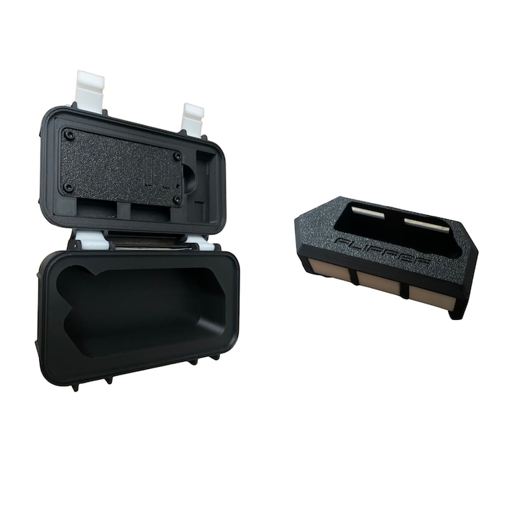 Транспортна кутия Flipper Zero v12 BigCase, калъф за Wi-Fi карта с Gpio Protect, калъф Flipper Zero V3 HardCase, Space текстура, Черен/Бял