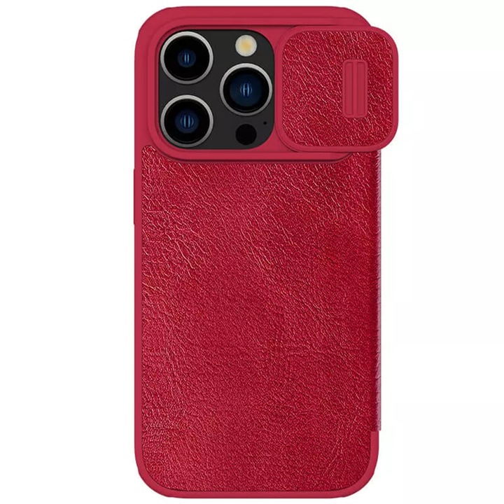 Високо защитен калъф за iPhone 15 Pro Max, Cipsir Protect, B45, метал, елегантен рубинен